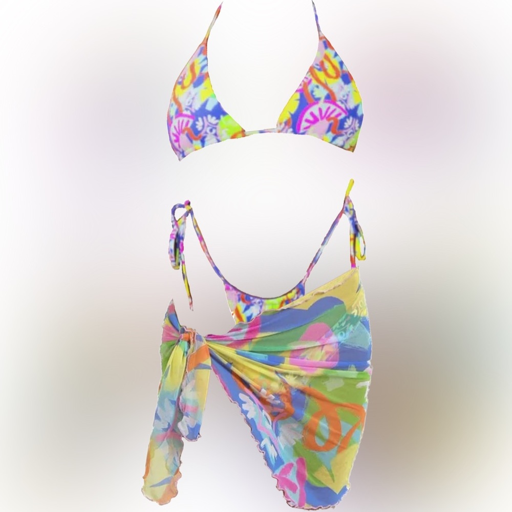 BLACKBOUGH BIKINI SET AND SARONG NWOT